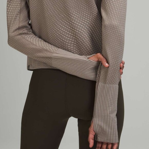 Lululemon Rest Less Cropped Half-Zip Grid Warp Rover - Picture 4 of 8